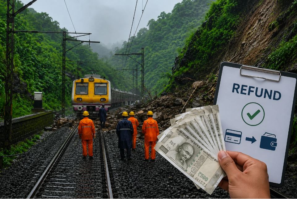 Central Railway Refunds Nearly ₹6 Crore to 80,000 Passengers Following Karjat-Lonavala Monsoon Rail Disruption